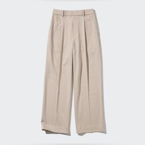 UNIQLO Pleated Wide Pants Trousers